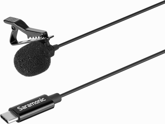 Saramonic Lavalier U3B Microphone USB-C for Mobile Devices and PCs Inc 6m Cable