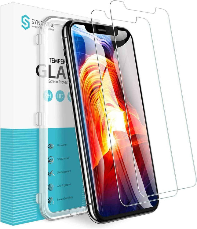 Syncwire Screen Protector For iPhone 11 Pro/X/XS 9H Hardness, Bubble Free 2-Pack