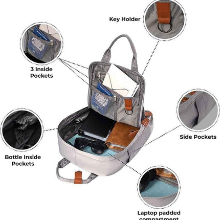 Large Backpack Laptop Rucksack Waterproof School Bag Women Men Waterproof