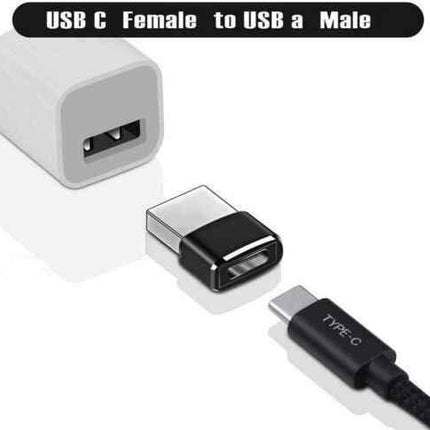 USB C to USB A Male Adapter Converter Charger Connector Plug for Mac & Windows