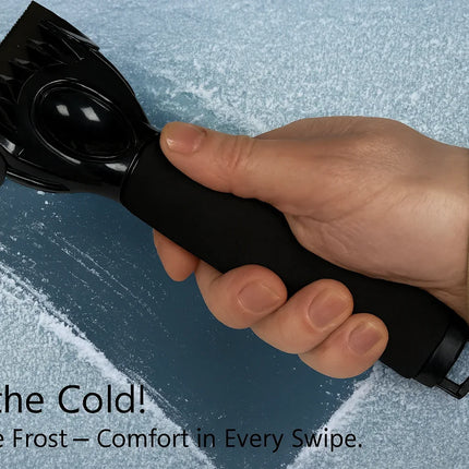 Car Ice Scraper 2 In 1 Premium Head For Clearing Ice & Snow A Winter Essential