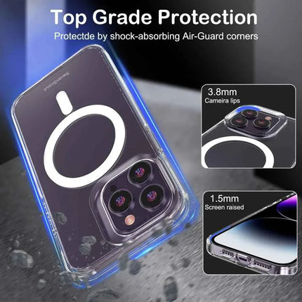 Magnetic iPhone 14 Plus Case MagSafe Compatible Anti-Yellowing