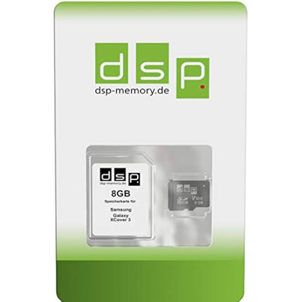 8GB memory card (Class 10) for Samsung Galaxy XCover 3 Universal High Speed