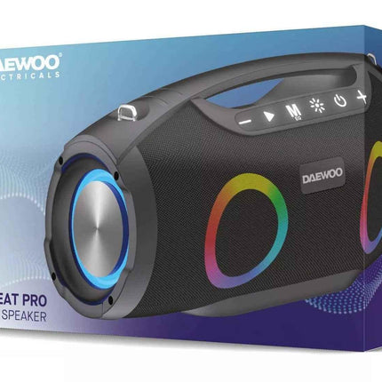 Bluetooth Party Speaker Daewoo Boom Beat Pro Pulse Party Single 6.5" With Led