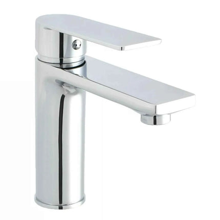 Modern Chrome Basin Mixer Tap – Single Lever Compact Modern Design Brass Core