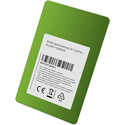 64GB memory card for FujiFilm FinePix F550EXR DSP 64 GB Universal High Capacity