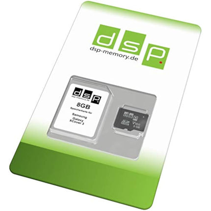 8GB memory card (Class 10) for Samsung Galaxy XCover 3 Universal High Speed