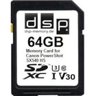 DSP 64GB SD Card V30 for Canon PowerShot SX540 HS - Fast Storage Power Steering