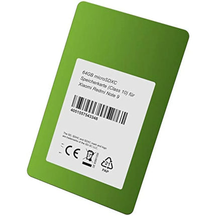 64GB microSDXC Memory Card (Class 10) for Xiaomi Redmi Note 9, Raspberry PI etc
