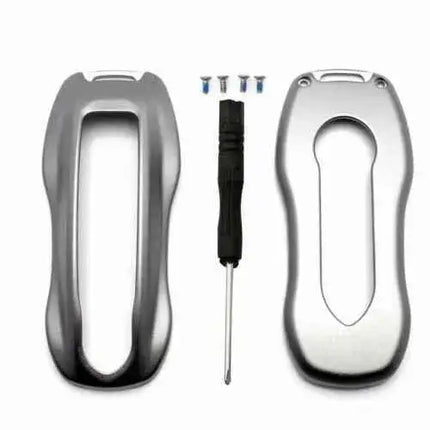 Premium Porsche Key Protector Case/Fob Fits 911 / Carrera / 918 / Cayenne Silver