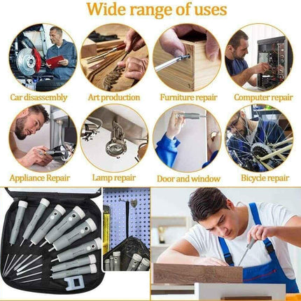 Screwdriver Set for Daily Work, 9 Piece Phillips and slotted screwdriver Durable