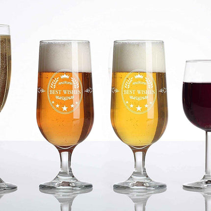 Gift for Men Dad Grandfather Uncle Beer Ale Tulip Glass 350ml Perfect Present