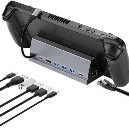 USB-C Docking Station 7-in-1 for Steam Deck with HDMI 4K@60Hz 2 USB-A 3.0