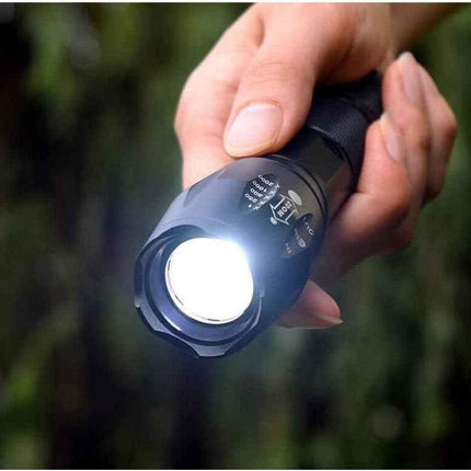 Bright Flashlight Torches with 4-Slot Charger and 4 Rechargeable Batteries