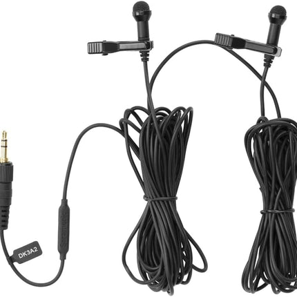 Saramonic DK3A2 Dual Stereo 3.5mm TRS for Mixers Cameras Wireless Transmitters