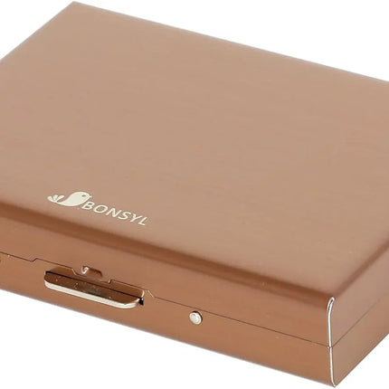 Stainless Steel Credit Card Holder RFID Blocking Slim Credit Card Case 8 Cards