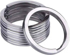 Heavy Duty Metal Split Key Rings – 30mm Keychain Ring Holder, Silver Pack of 5