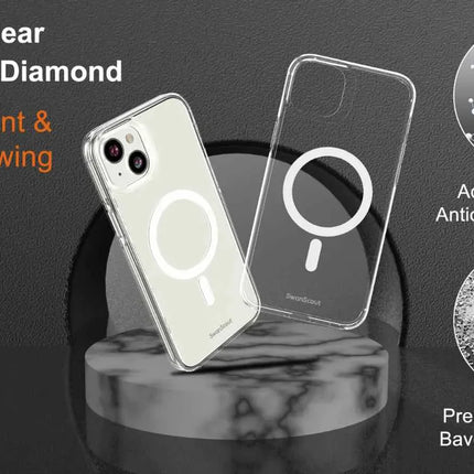 Magnetic iPhone 14 Plus Case MagSafe Compatible Anti-Yellowing