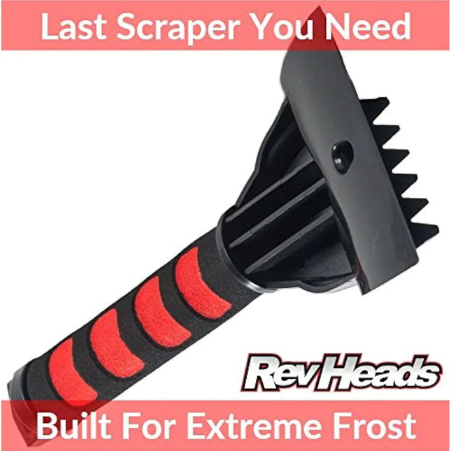 RevHeads Ice Scrapers for Cars and Pick Up Trucks Scrape With Ease - 2 Pack