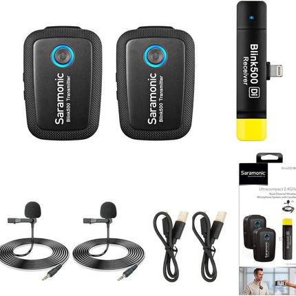 Saramonic 2.4 GHz 2-Person Wireless Microphone System with Lightning Receiver