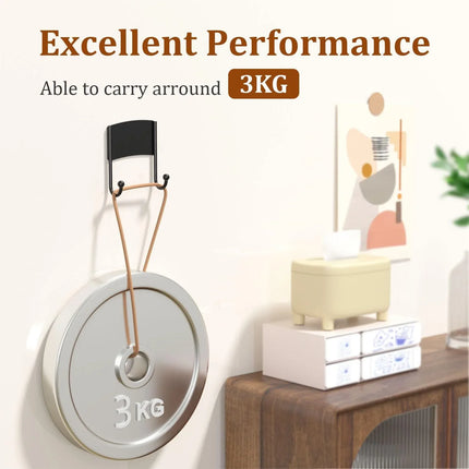 Set of 2 Heavy Duty Metal Musical Note Wall Hooks for Hanging Various Items