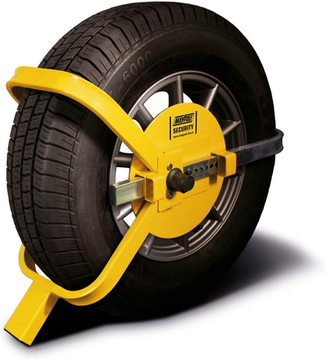 Maypole 13-17" Universal Wheel Clamp Suitable for Cars, Vans, Trailers, Caravans
