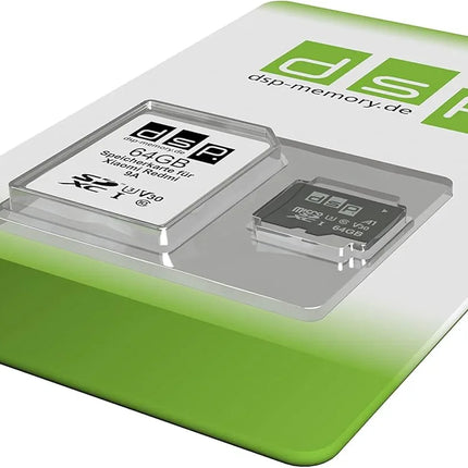DSP 64GB microSDXC Memory Card A1 V30 U3 for Xiaomi Redmi 9A - Fast Storage