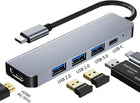 USB Type C Multiport Adapter 5-in-1 Docking Station with PD Charging HDMI 4K