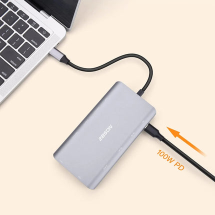 USB C Docking Station 2 HDMI 11 in 1 Triple Display USB C Hub 2 HDMI Plus VGA