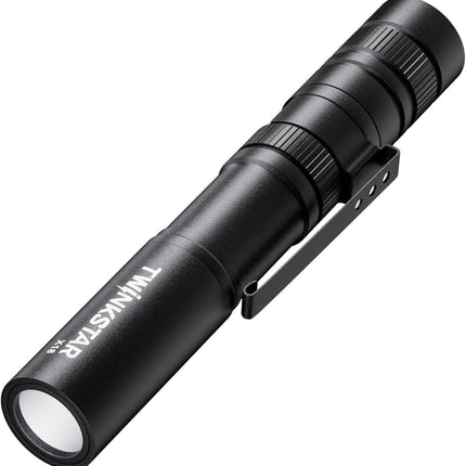 LED Flashlight Mini Super Bright Portable with Clip 5 Modes Camping Hiking