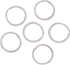 Split Rings Key Ring 25mm Metal Keyrings Keychain Ring Holder Silver Pack of 10