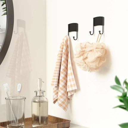 Set of 2 Heavy Duty Metal Musical Note Wall Hooks for Hanging Various Items