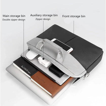 14 Inch Waterproof Bag with Strap for Laptops MacBook Pro Surface Pro etc