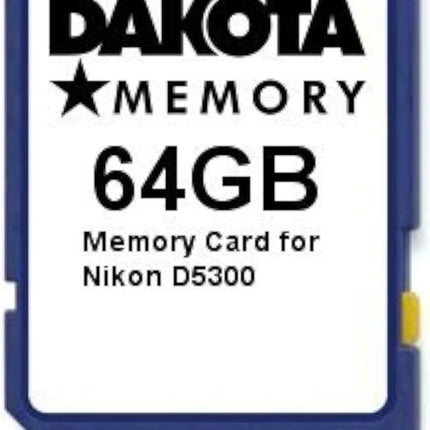 64GB Memory Card for Nikon D5300