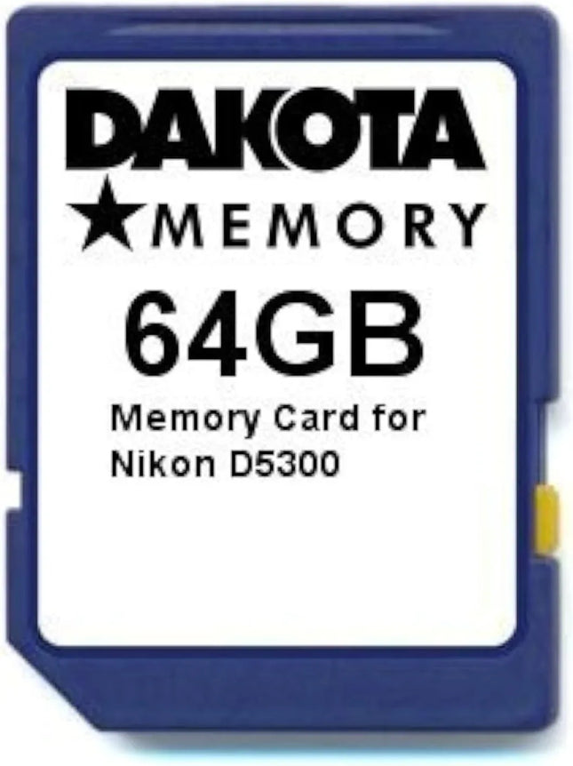 64GB Memory Card for Nikon D5300