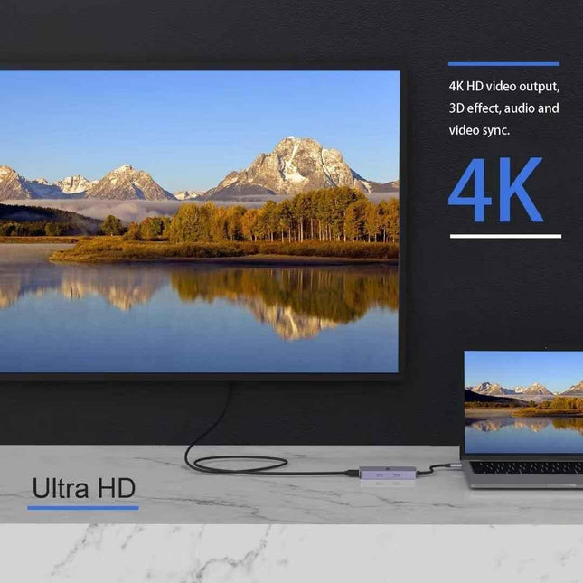 USB C Docking Station 6 in 1 for Mac Pro/Air Dell Surface HP Surface Book etc