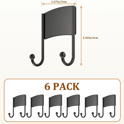 Set of 2 Heavy Duty Metal Musical Note Wall Hooks for Hanging Various Items