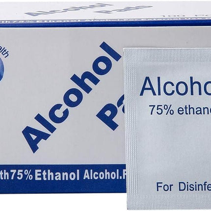 Disposable Alcohol Cotton Travel Wipes 3 x 6cm 100 pcs Individually Packed