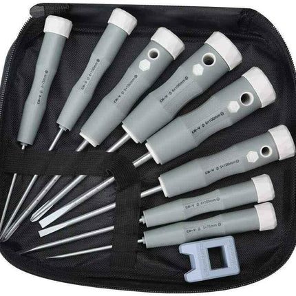 Screwdriver Set for Daily Work, 9 Piece Phillips and slotted screwdriver Durable