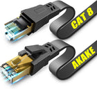 Cat 8 Ethernet Patch Cable 1M Heavy Duty High Speed Flat Internet Network Cable