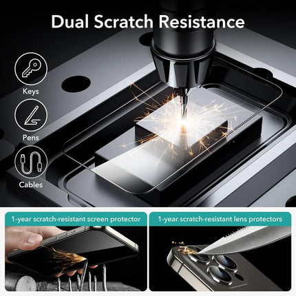 iPhone 15 Pro Max Premium Screen Protectors - 3 Pack + Lens Protector Top Class