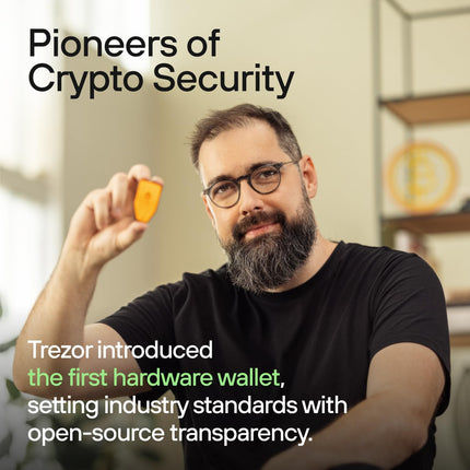 Trezor Safe 3 - Passphrase & Secure Element Protected Crypto Hardware Wallet