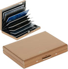Stainless Steel Credit Card Holder RFID Blocking Slim Credit Card Case 8 Cards