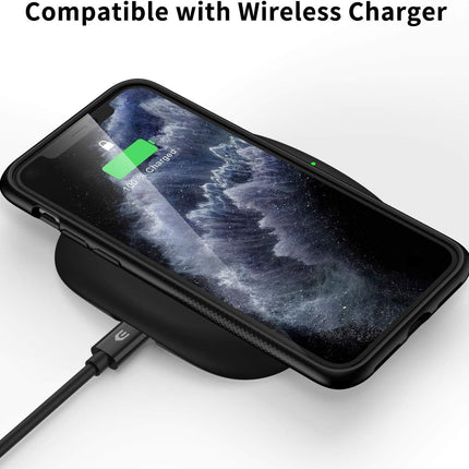 Black Banded 11 Pro Max Case Ultra Clear Hard Back Scratch-Resistant Hard Case