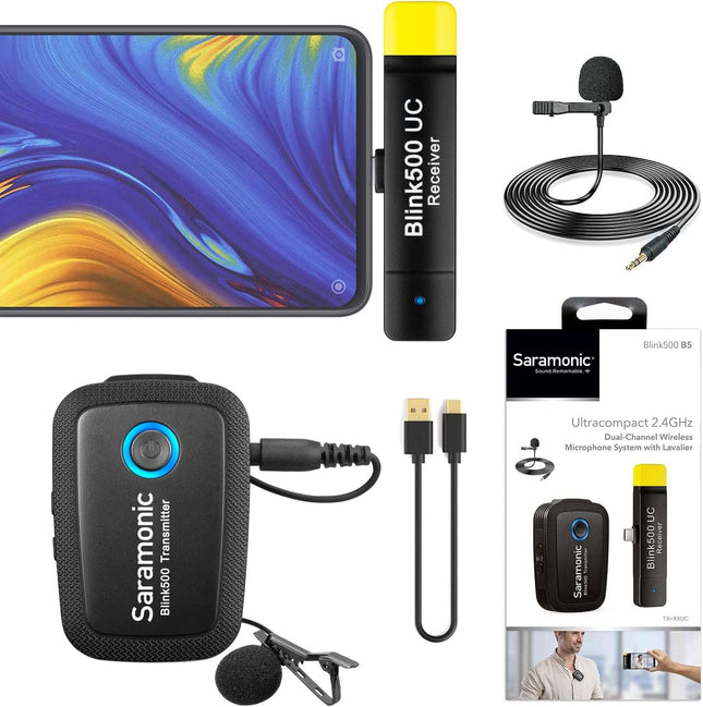 Saramonic Blink500 B5 Compact Wireless Microphone System for Android Devices PRO