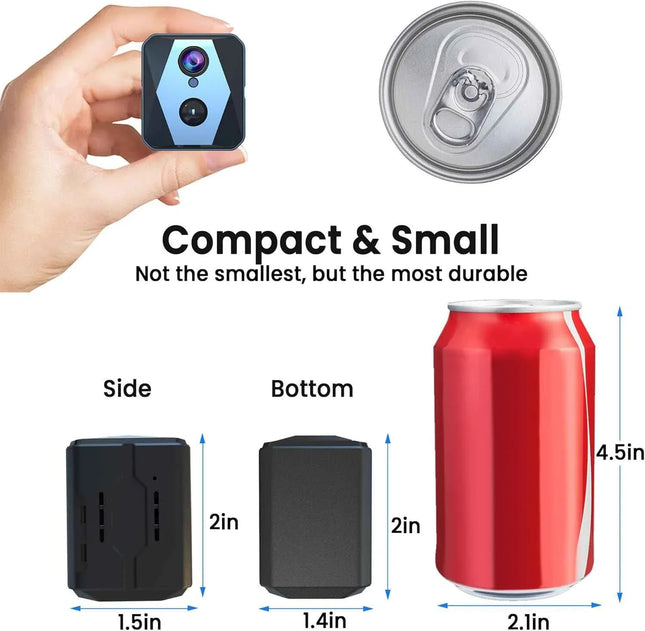 Wi-Fi Security Camera 2K FHD Cloud & SD Storage Motion Detection FREE 64GB Card