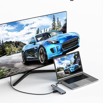 USB-C Docking Station 9-in-1 Hub Triple Display HDMI/VGA USB for Mac & Windows