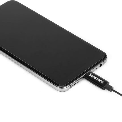 Saramonic Lavalier U3A Microphone USB-C for Mobile Devices and PCs Inc 2m Cable