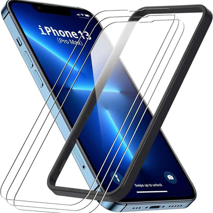 Screen protector for iPhone 14 Plus & iPhone 13/15 Pro Max Tempered Glass 3 pack