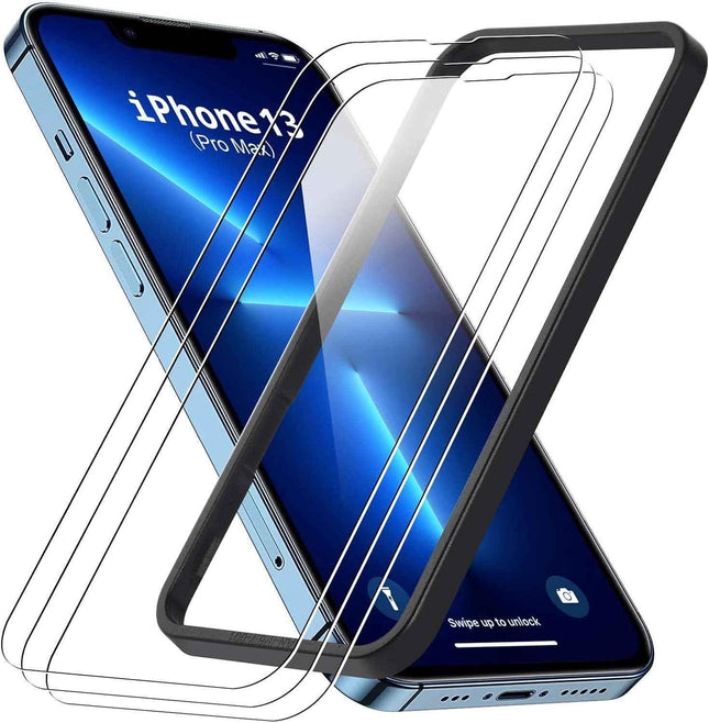 Screen protector for iPhone 14 Plus & iPhone 13/15 Pro Max Tempered Glass 3 pack